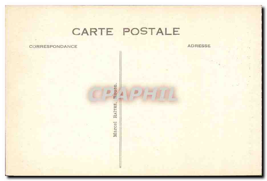 Rouen CPA Eglise Saint ouen — Rückseite