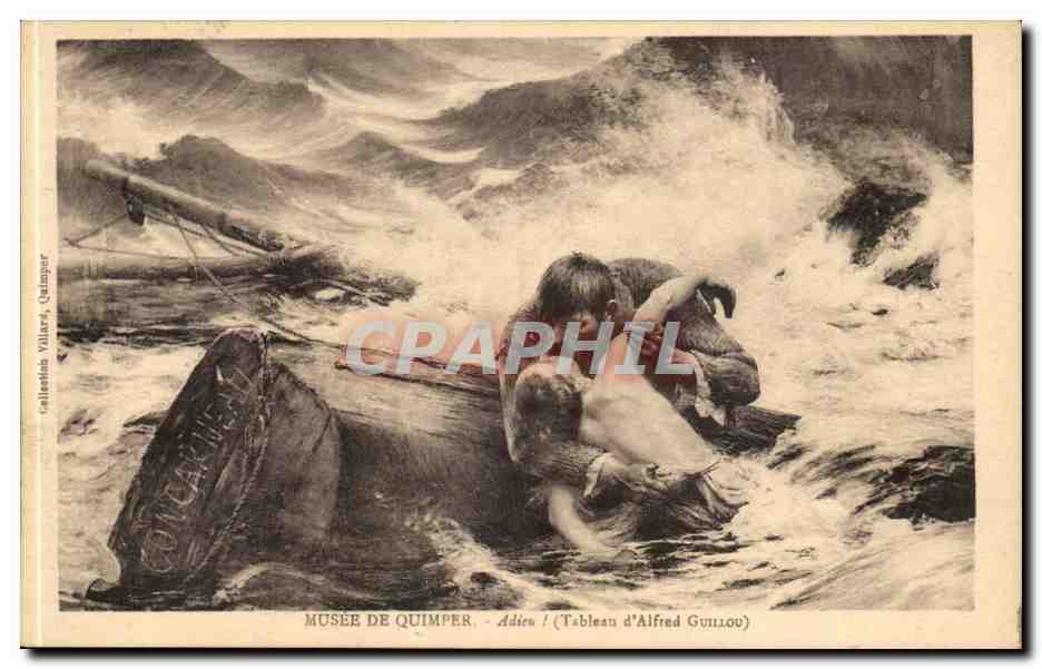 CPA Musee de Quimper Adieu ! (Tableau d'alfred Guillou)