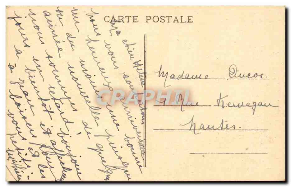 CPA Musee de Quimper Adieu ! (Tableau d'alfred Guillou) — Verso