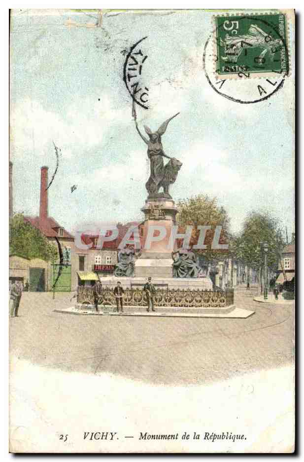 Vichy — Monument de la République — éditeur inconnu, n° 25