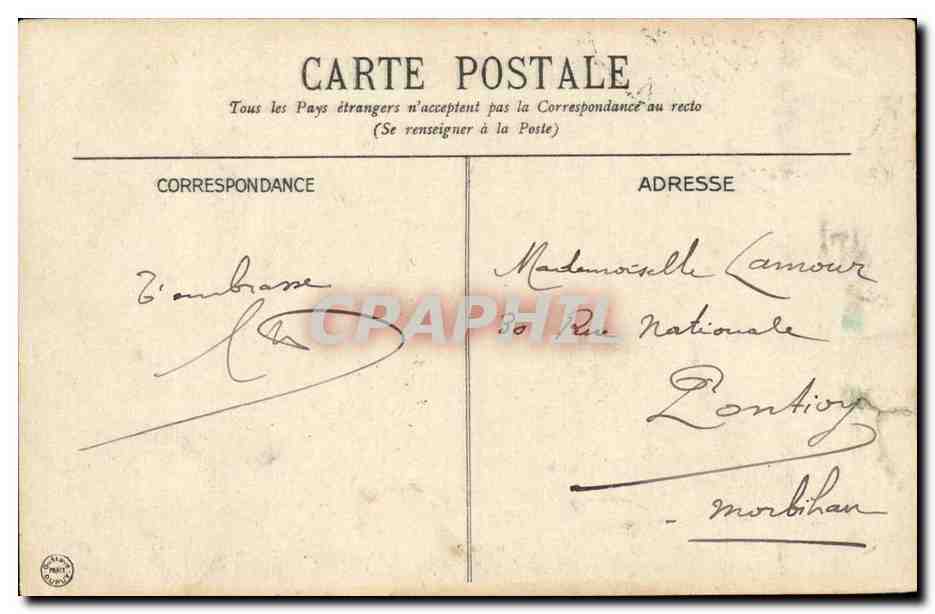 Vichy — Monument de la République — éditeur inconnu, n° 25 — Verso