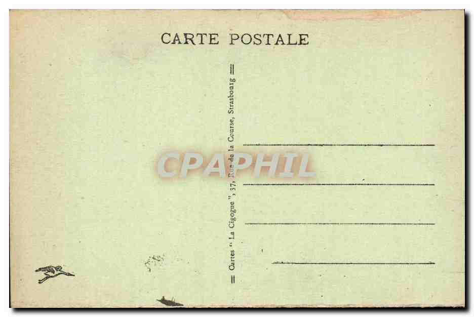 strasbourg CPA La gare centrale — Rückseite