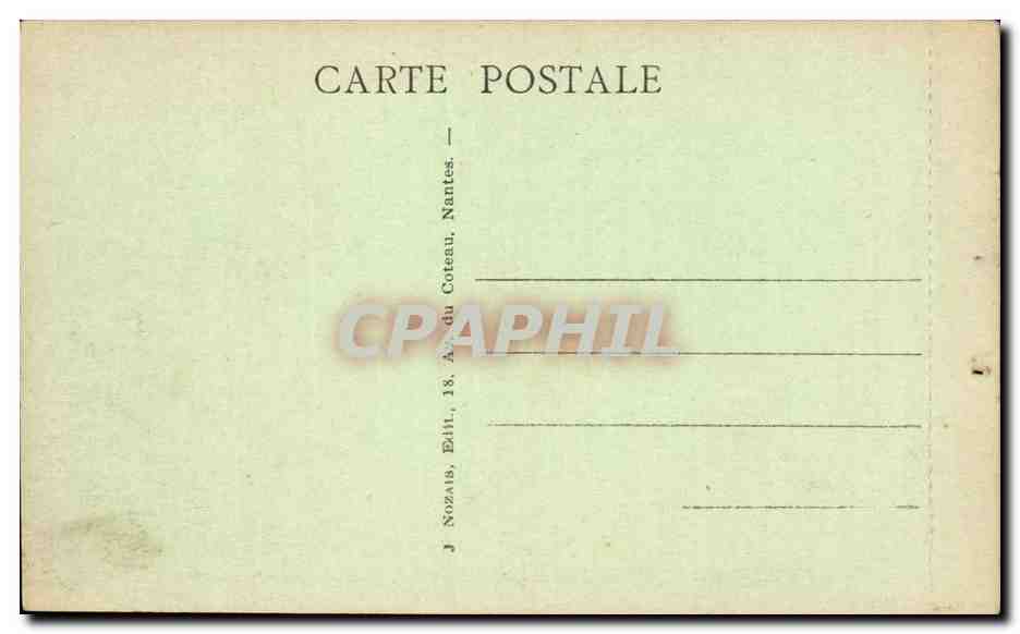 CPA Calvaire de Pontchateau Jesus tombe pour la troisieme fois — Rückseite