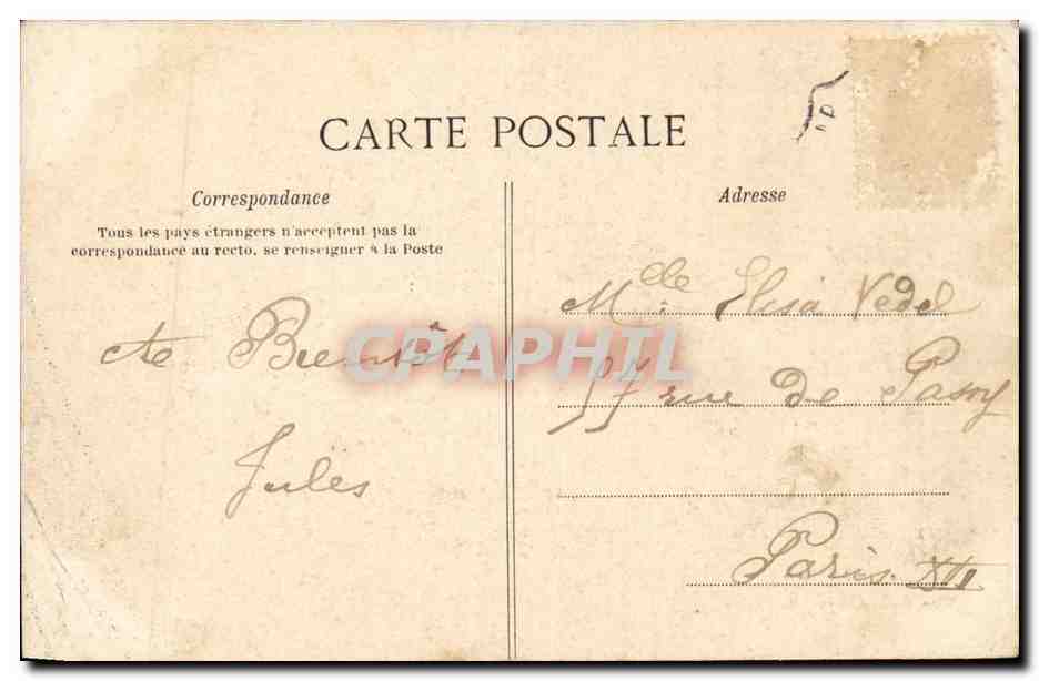 CPA Le littoral — Rückseite