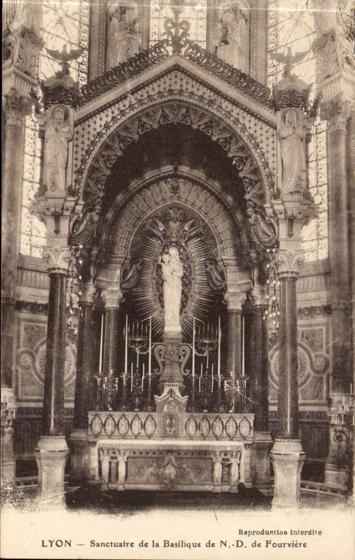 LYON — Heiligtum der Basilika N.-D. de Fourvière