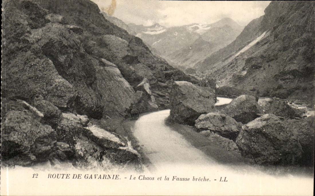 CPA Gavarnie Route La chaos et la fausse breche