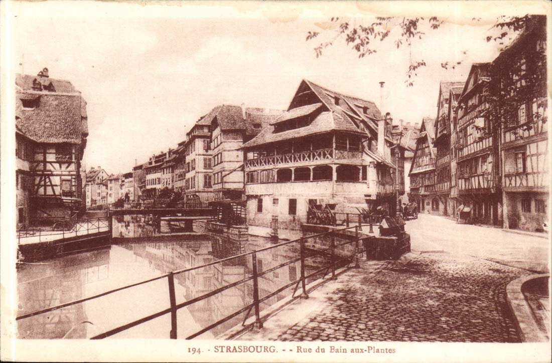 CPA Strasbourg Rue du Bain aux plantes