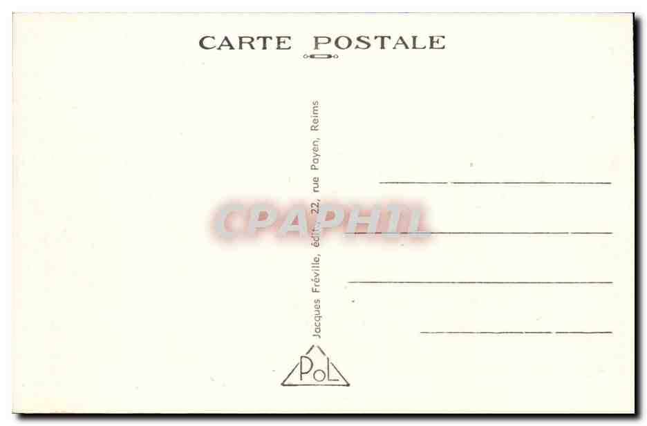 CPA Cimetiere et monument aux morts de la 28eme DI Butte de Souain — Rückseite
