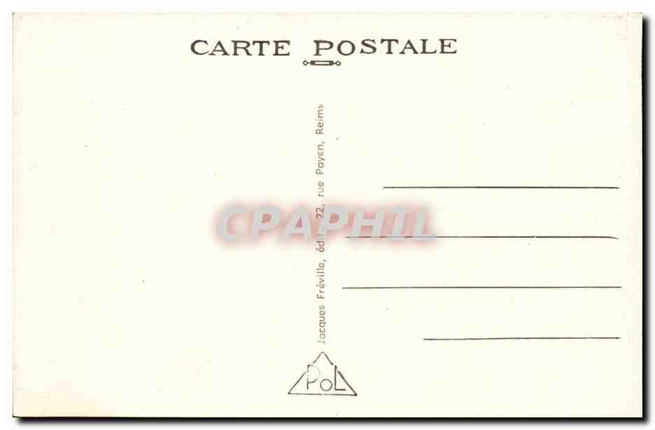 CPA La Pompelle Attaque allemande du 15 juillet 1918 Le tank Lotte — Achterkant