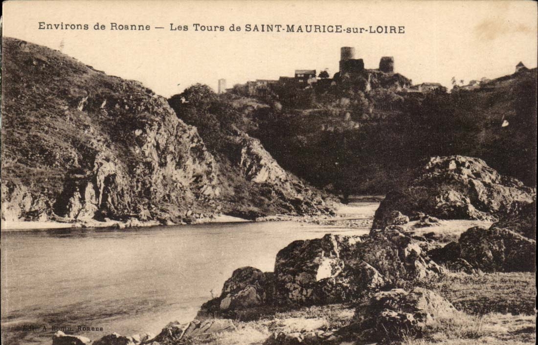 Les Tours de SAINT-MAURICE-sur-LOIRE — Environs de Roanne — A. Humin, Roanne