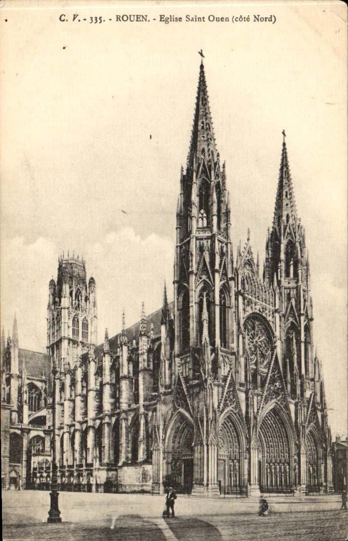 Rouen - Eglise Saint Ouen cote Nord - CPA 