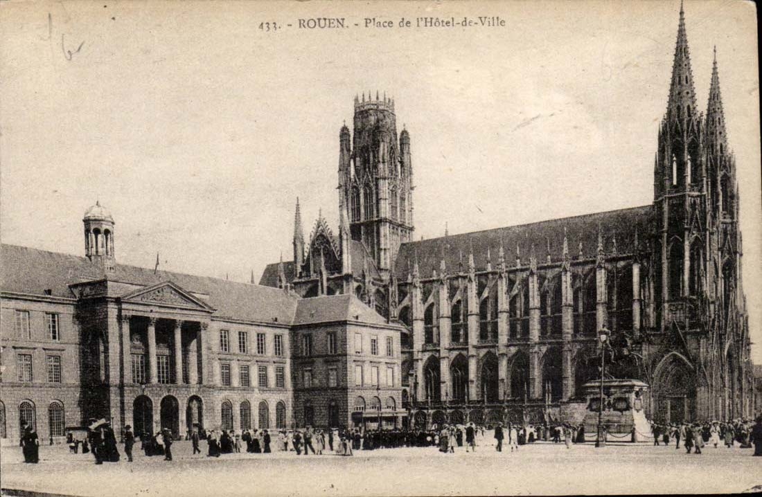 Rouen - Place de l'Hotel De Ville - CPA 