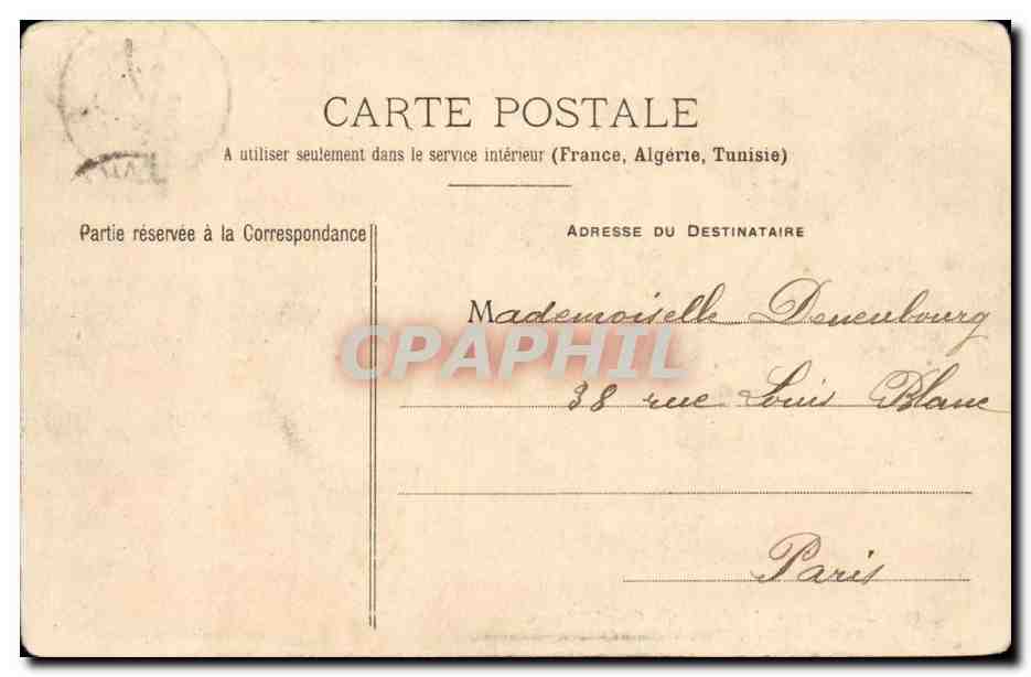 Versailles - Le Chateau Grand Trianon - Salon Meuble pour la Reine Victoria en 1846 - CPA  — Verso