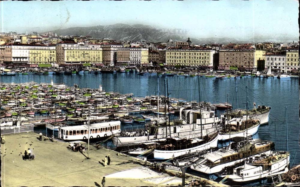 Marseille - Le Vieux Port - Le Quai des Belges et le Quai de Rive Neuve - CPA 