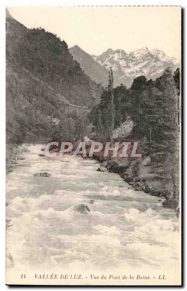 Vallee de Luz - Vue du Pont de la Reine CPA 