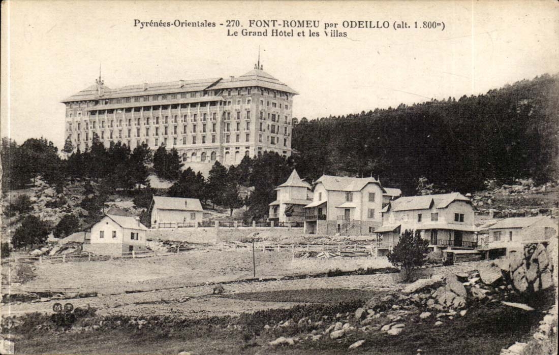 Font Romeo par Odeillo - Le Grand Hotel et les Villas CPA 