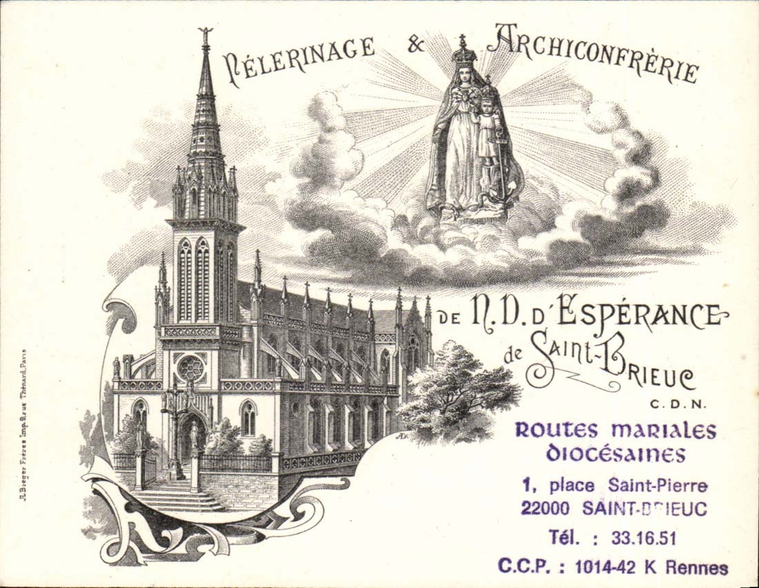 Saint Brieuc - Pelerinage Archiconfrerie - Notre Dame d'Esperance 