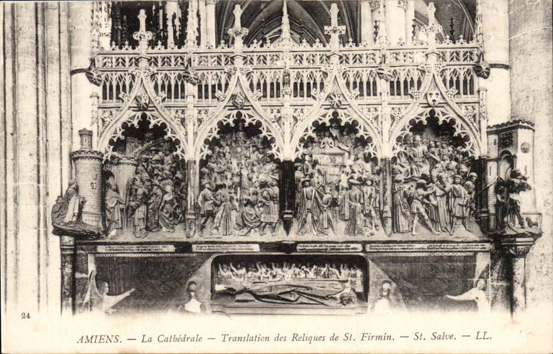 Amiens - La Cathedrale - Translation des Reliques de St Firmin St Salve - CPA 
