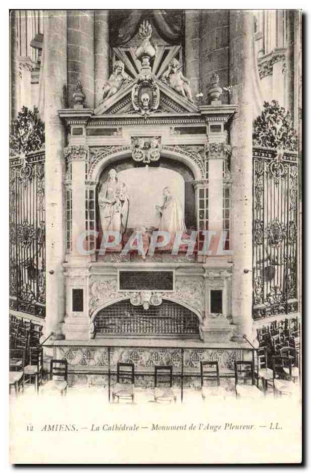 Amiens - La Cathedrale - Monument de l'Ange Pleureur - Angel - CPA 