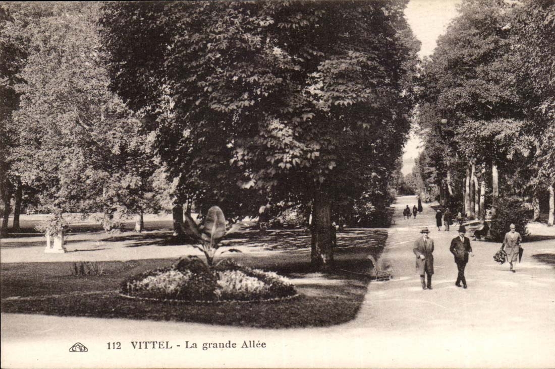 Vittel - La Grande Allee - CPA 