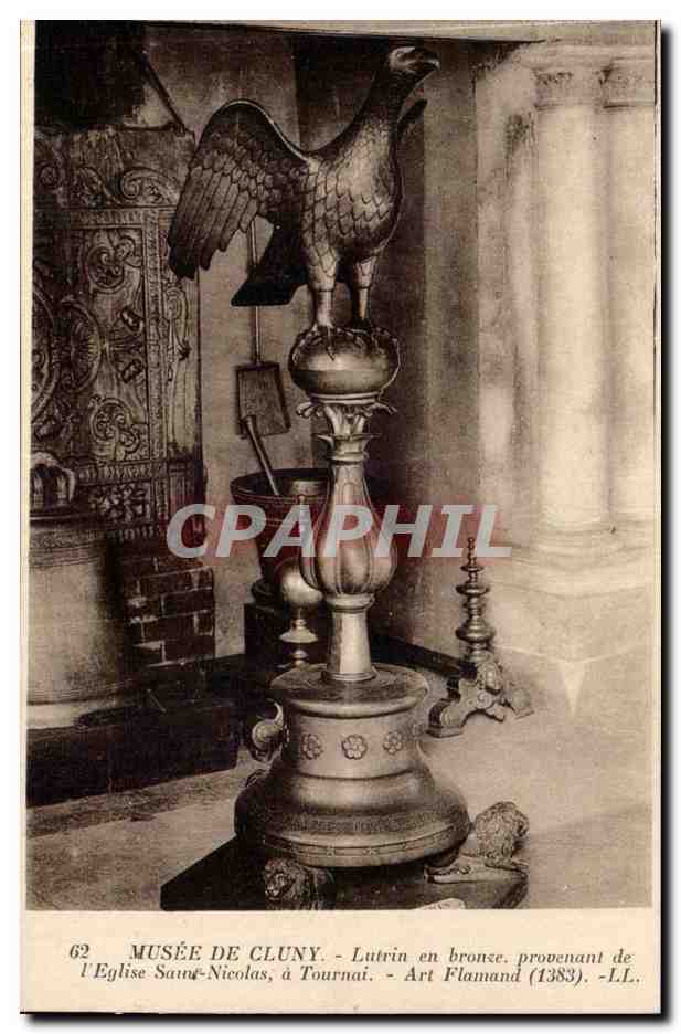 Paris - 5 - Musee National du Moyen a‚ge - Lutrin en bronze provenant - CPA 