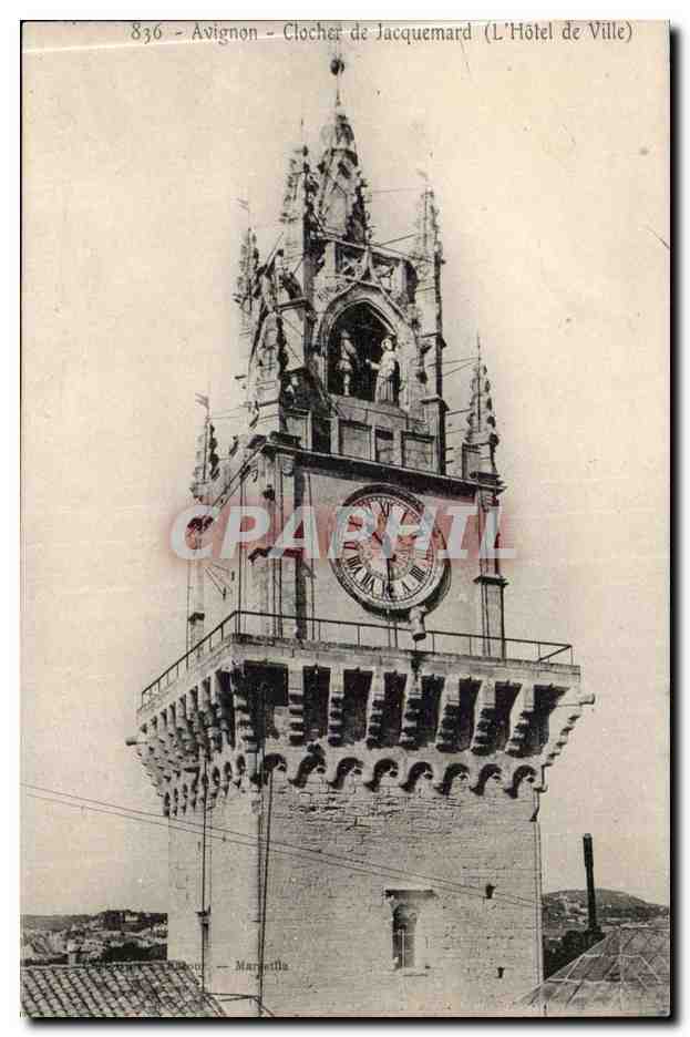 Avignon - Clocher de Jacquemard - Hotel de Ville - CPA 