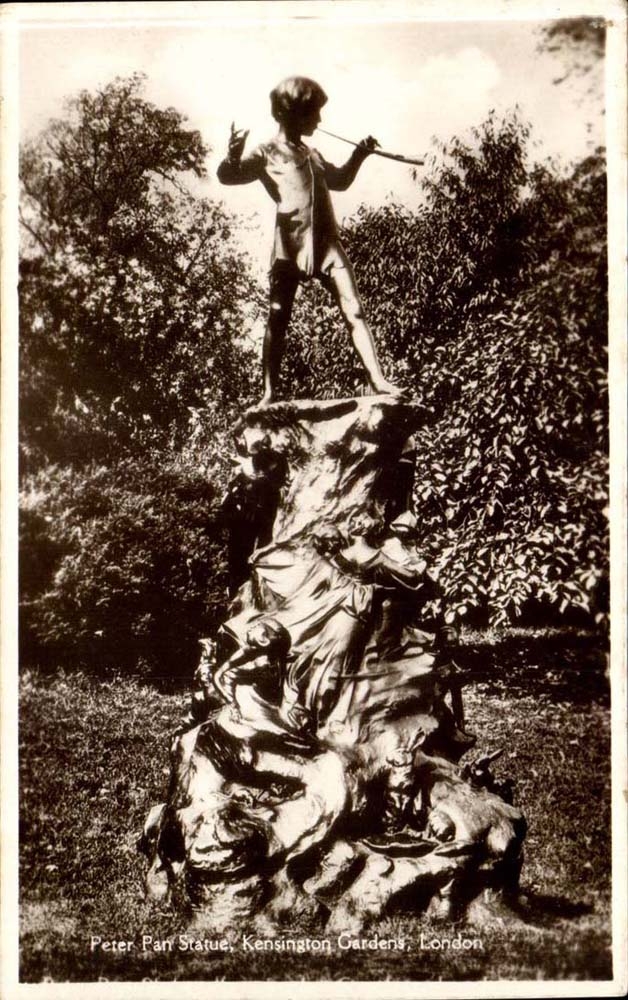 Angleterre - England - London - Peter Pan Statue Kensington gardens - CPA 