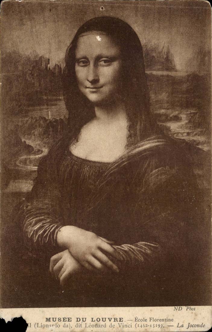 Paris 1 Musee du Louvre - Ecole Florentine - la Jaconde - Mona Lisa Leonardo Davinci - CPA 