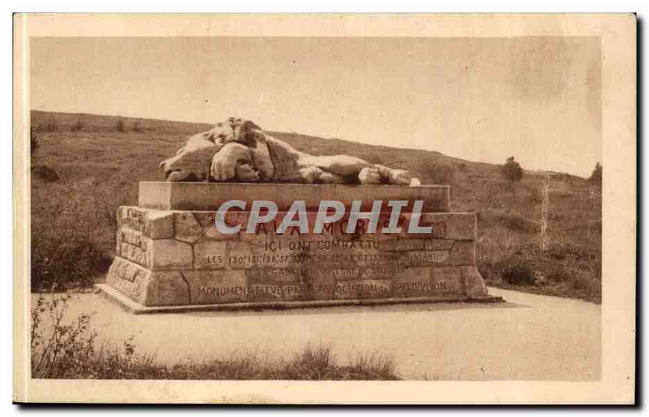 Verdun - Lion - Monument de la Chapelle Ste Fine - Eleve par l'assaocaition de la 120 Division en memoir - CPA