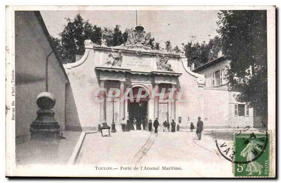 Toulon - Porte de l'Arsenal Maritime - CPA 