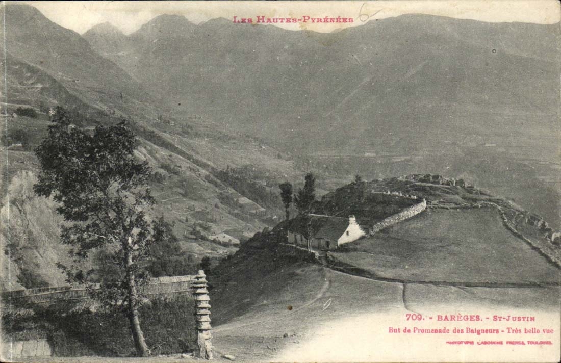 Barèges - St-Justin — Vue panoramique — Phototypie Labouche Frères, Toulouse