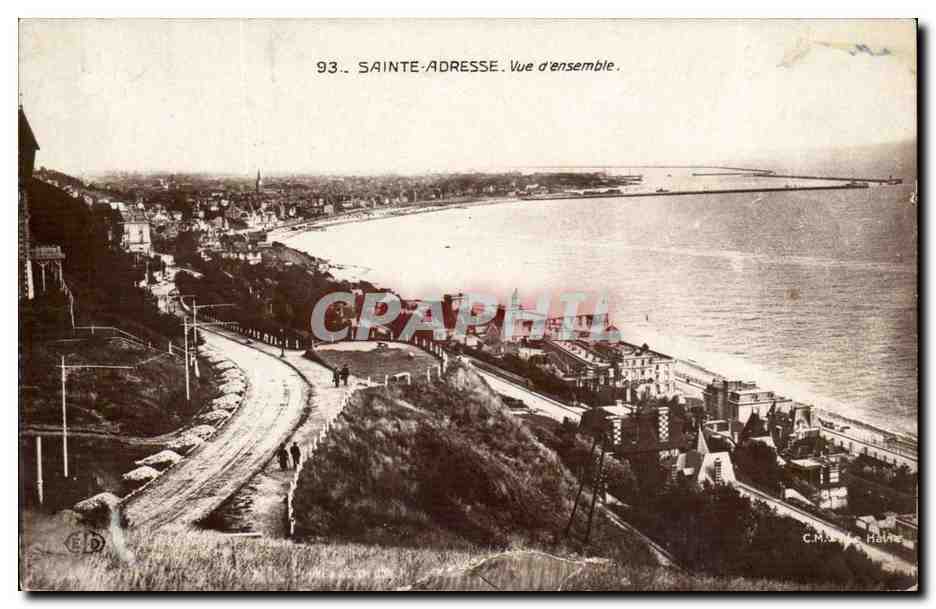 Sainte adresse CPA Vue d'ensemble