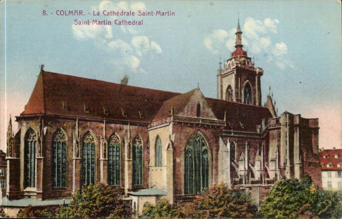 Colmar CPA la cathedrale Saint martin 