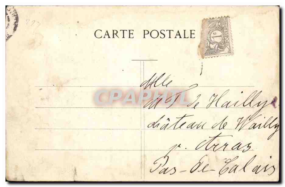 Argeles CPA Le chateau — Verso