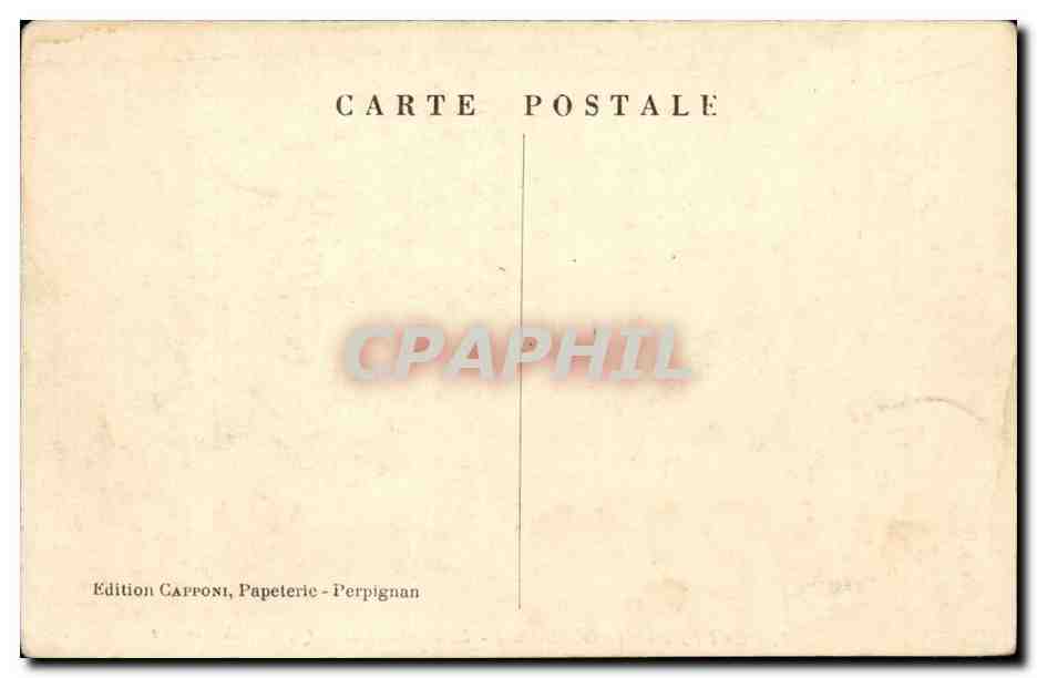 Perpignan CPA Le CAstillet et le quai sAdi CArnot — Rückseite