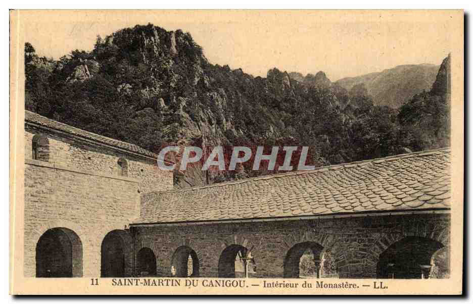 Saint Martin du Canigou CPA Interieur du monastere