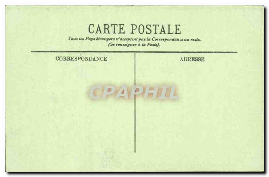 Lourdes CPA Vue generale et le pic de Jer — Verso