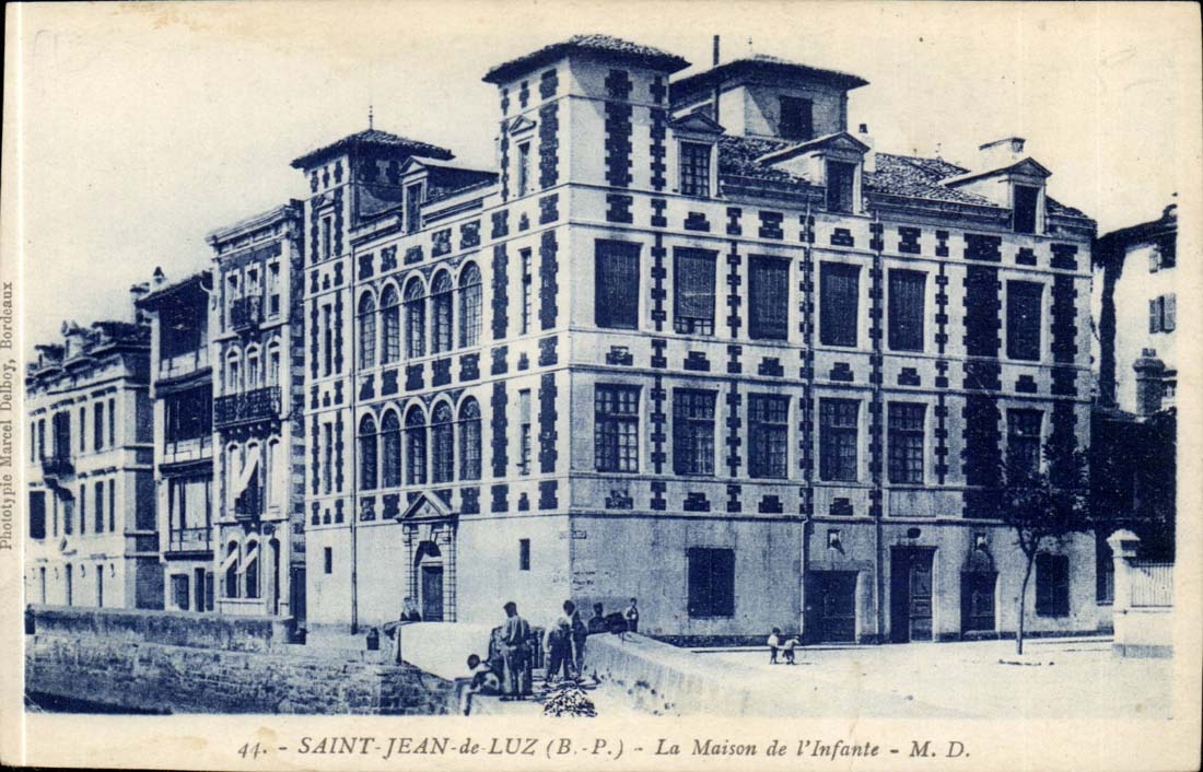 Saint-Jean-de-Luz (B.P.) — Das Haus der Infantin — Phototypie Marcel Delbory, Bordeaux, Nr. 44