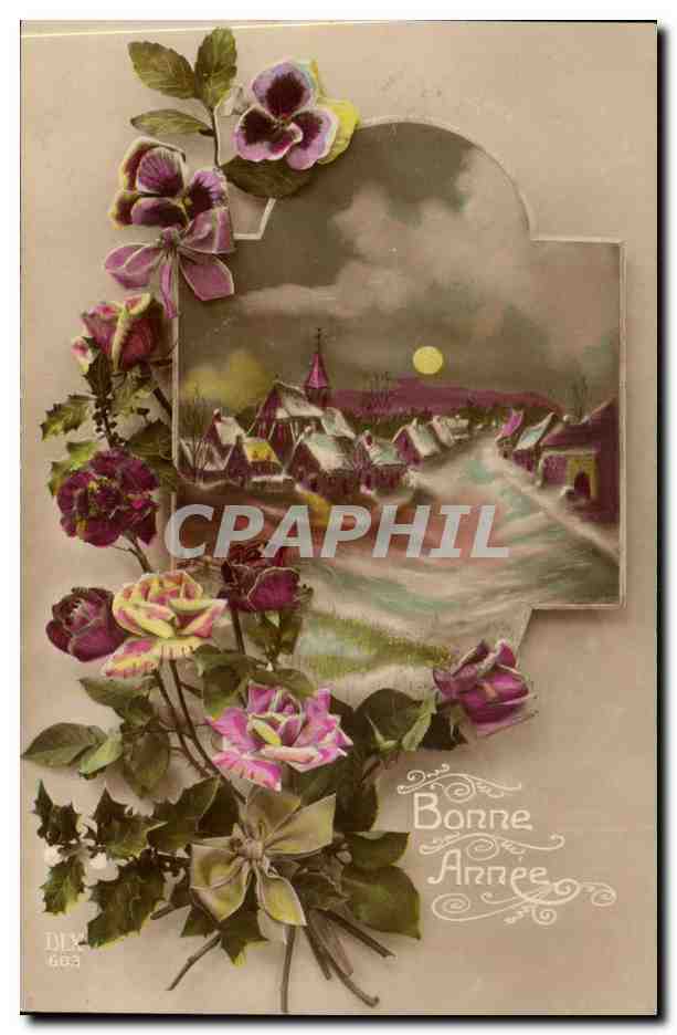 CPA FAntaisie Bonne annee