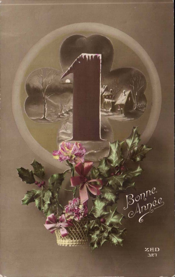 CPA FAntaisie Bonne annee