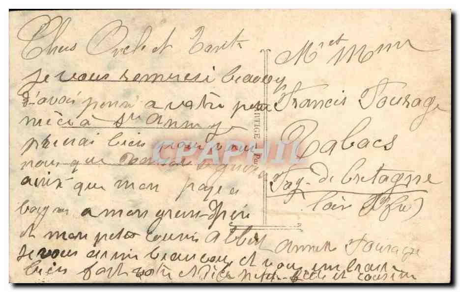 CPA FAntaisie Enfant — Rückseite