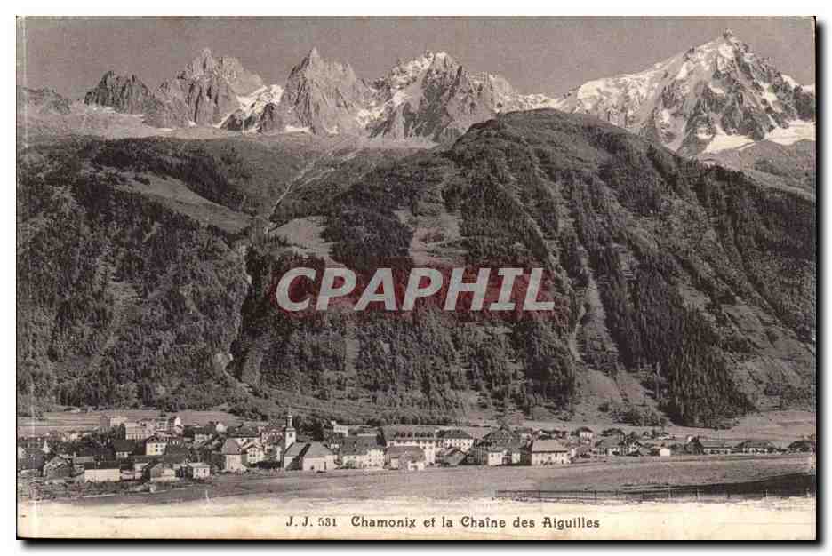 Chamonix CPA Chaine des Aiguilles