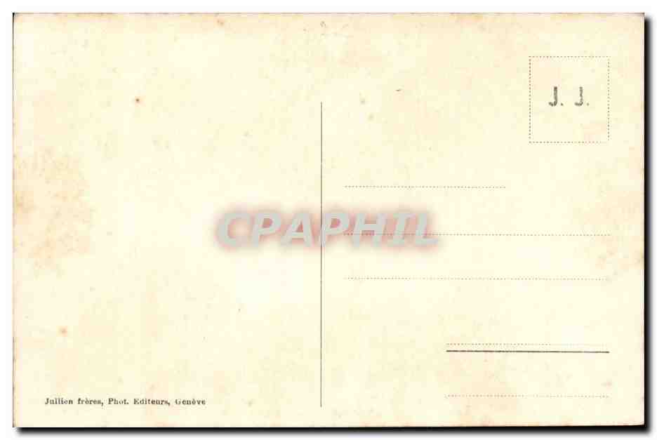 Chamonix CPA Chaine des Aiguilles — Verso