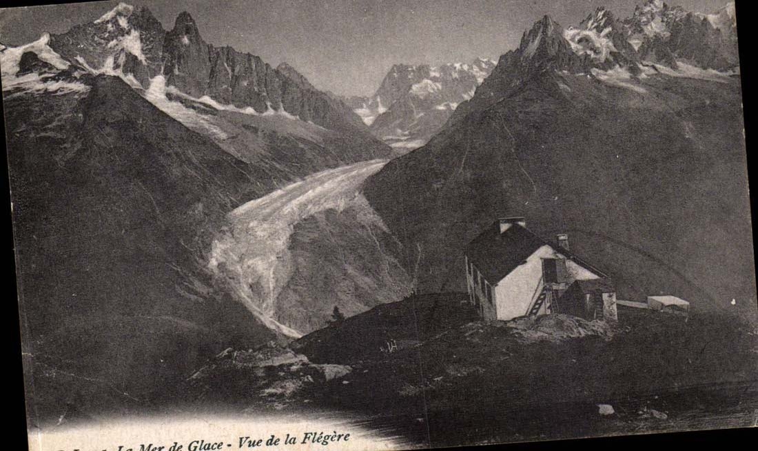 La Mer de Glace - Vue de la Flégère — Jullien frères, Phot. Editeurs, Genève