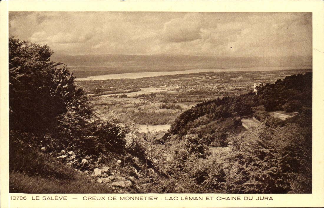 Le Salève — Creux de Monnetier — Lac Léman et Chaîne du Jura — n° 13786