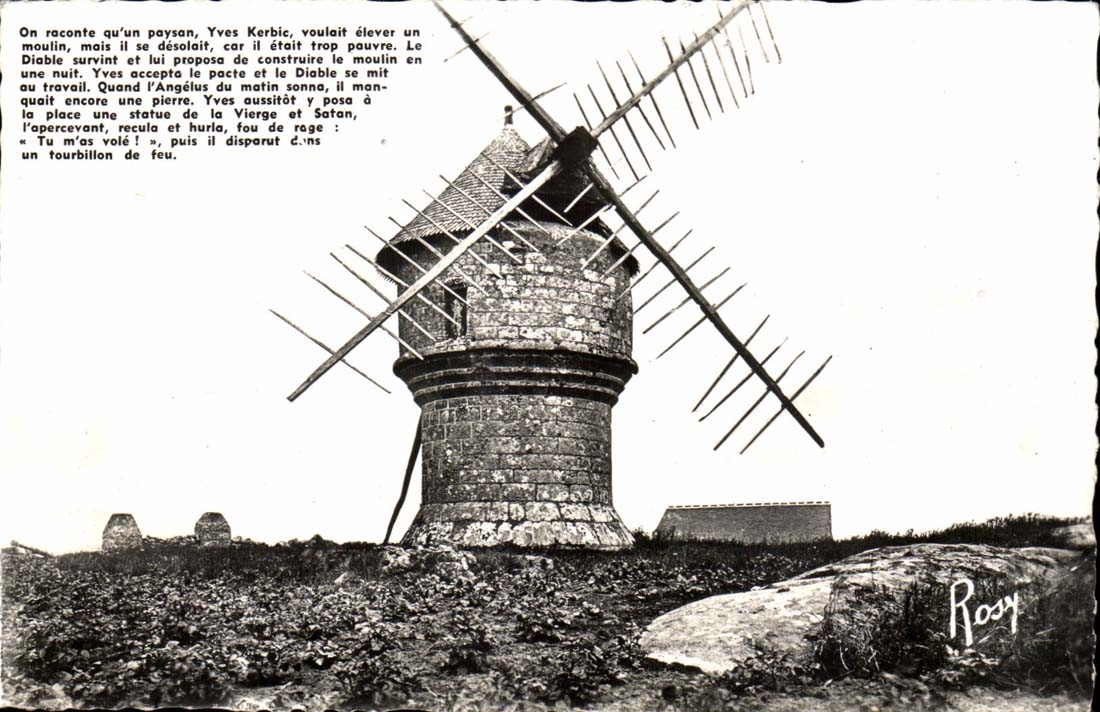 Guerande CPA Moulin de Cremeur moulin du diable (mill)