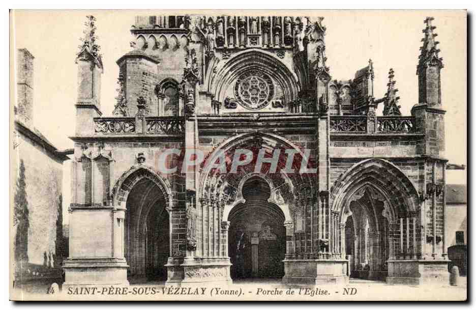 Saint-Père-sous-Vézelay (Yonne) — Porche de l'Église — ND