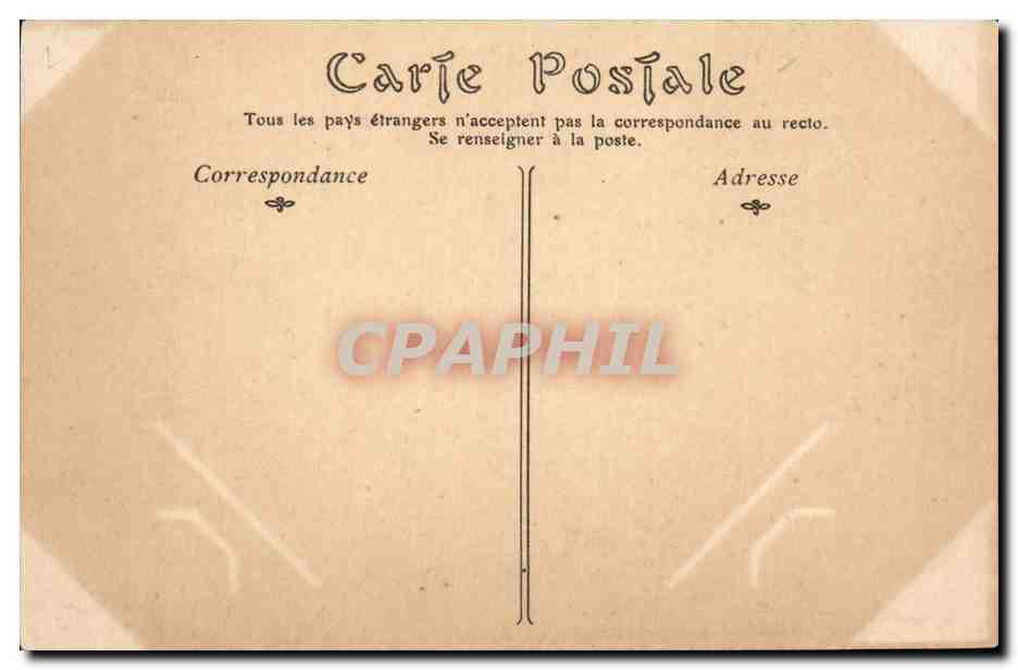 Vezelay CPA L'abside de l'eglise de la Madeleine — Rückseite