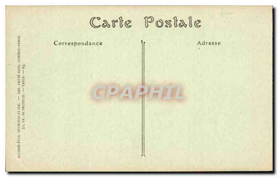 Vezelay CPA l'eglise de la Madeleine La chaire — Rückseite