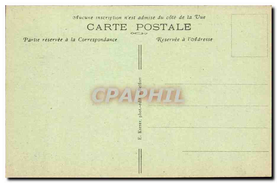 Belfort CPA Le chateau et le lion — Verso